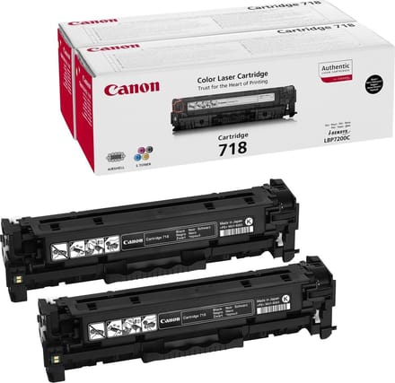 Canon 718 Duopack zwart (Origineel)