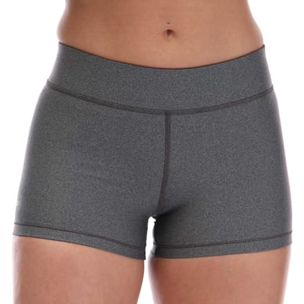 Under Armour HeatGear middelhoge short voor dames, grijs