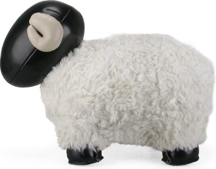 Zuny boekensteun schaap zwart/wit