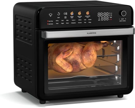 Heteluchtoven - Airfryer Keuken - Gezond Koken - 19 Programma's - 34 Liter - Zwart