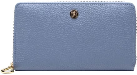 Esquire Leren portemonnee Alexandria Wallet Light Blue Lichtblauw