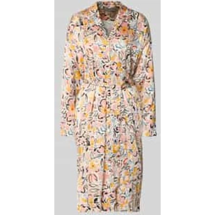 Midi-jurk met all-over motief