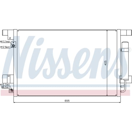 Condensator, airconditioning NISSENS 940029