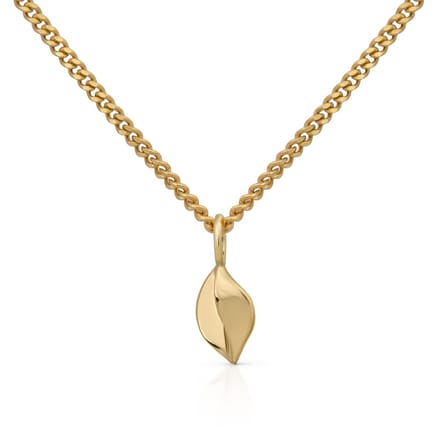 Orolino Halskette Gold 585 mit Blatt-Motiv 42/45cm lang