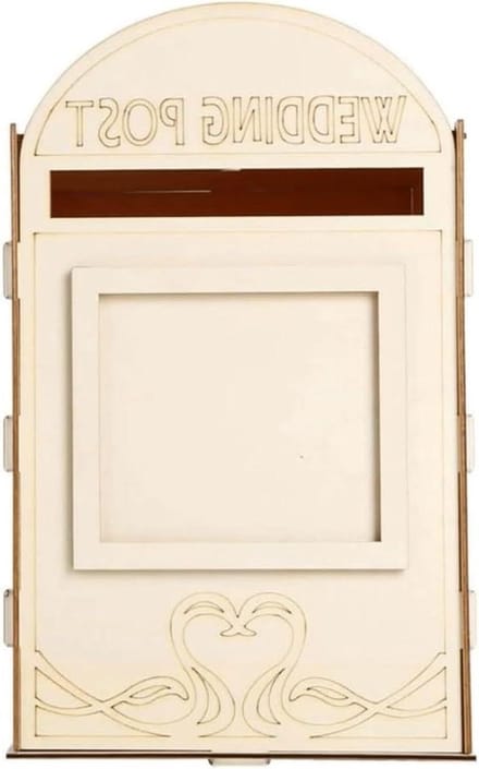 Huis hijsbox Brievenbus Creatieve Muurbevestiging Houten Drop Box Middelgrote capaciteit Post Diy Modern pakket(Style B)