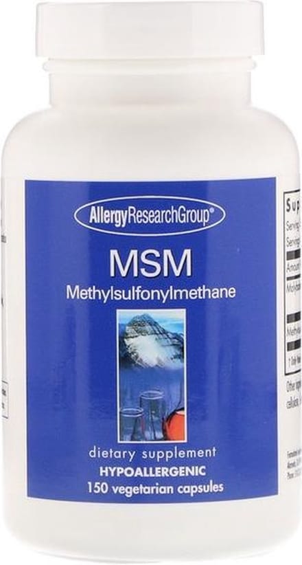 MSM Methylsulfonylmethane 150 Vegetarian Capsules - Allergy Research Group