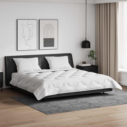 vidaXL - Dekbed - met - kussen - 3 - st - Wit - Microvezel