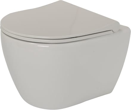 Plieger Lima hangtoilet – compact – spoelrandloos – 35 x 49 cm – met softclose zitting quickrelease – glans wit