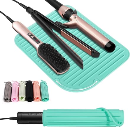 Hittebestendige Mat - Siliconen Onderlegger - Haarstyling Beschermen - Extra Groot Formaat - 28 x 21 cm - Grijs