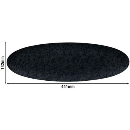 (2 stuks) SELTMANN WEIDEN Coup bord - 440x140mm - Zwart