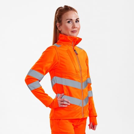 Engel Safety softshell jack voor dames 1156-237 - Hi-vis Orange - XS