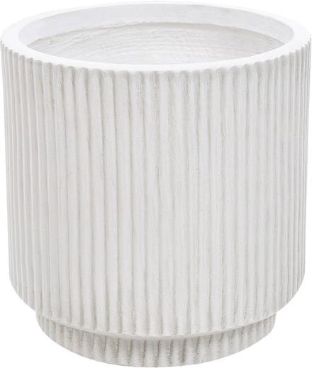 DARIA - Bloempot - Gebroken wit - 24 cm - Kleivezels