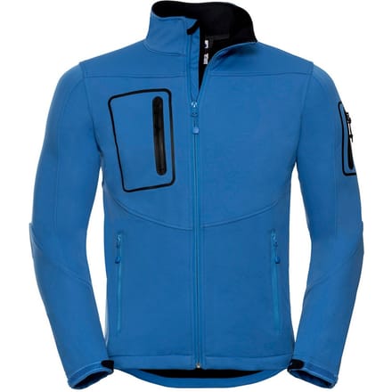Russell Heren Sport Zachte Shell Jas (Azuurblauw)
