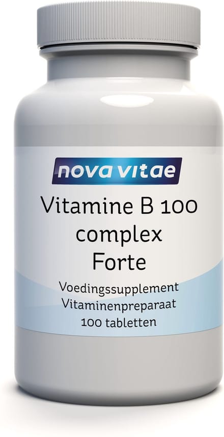 Nova Vitae - Vitamine B 100 - Complex - Forte - 100 tabletten
