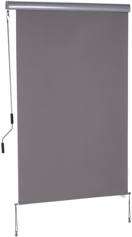 REDOM - Verticale Zonwering - Ademend Doek - Voor Balkon En Terras - Aluminium - Grijs