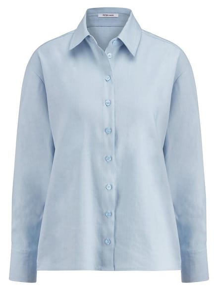 Lange blouse Van Peter Hahn blauw