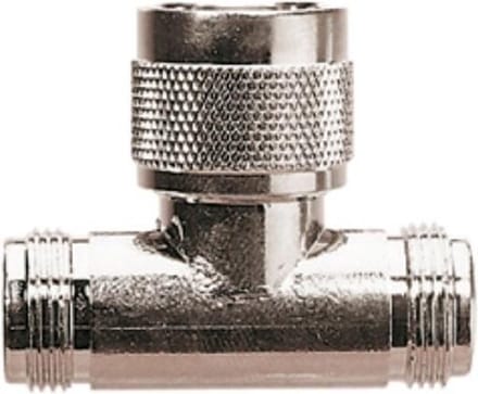 N (m) - 2x N (v) T-adapter - 50 Ohm