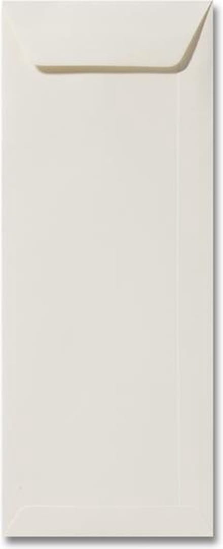 Envelop 12,5 x 31,2 Ivoor, 100 stuks