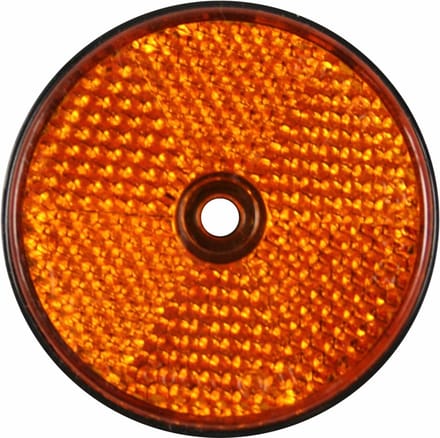 Benson Ronde reflector met schroefbevestiging - 60 mm - oranje - E4-gekeurd