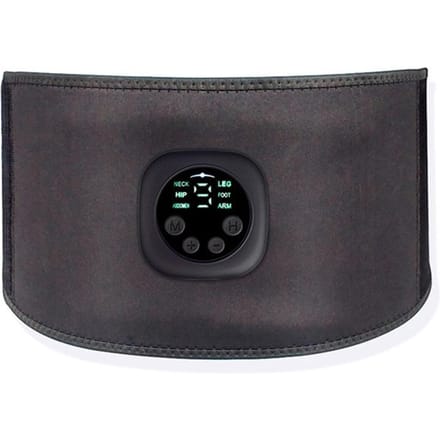 Intelligente unisex USB oplaadbare EMS fitnesstrainer riem LED-display elektrische spier zwart