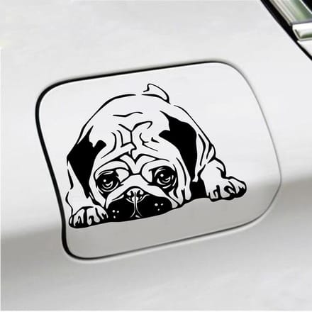 Bumpersticker - Hond - 11,6 X 16 - Zwart