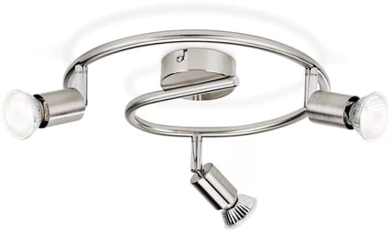 Philips Opbouwspot Limbali - Chroom - 30cm - 3xgu10