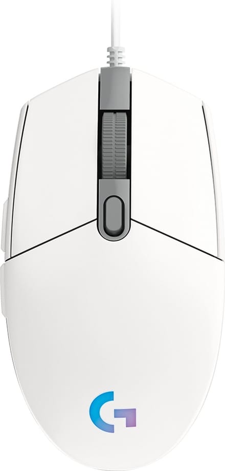Logitech G203 LIGHTSYNC - Wit - Gaming muis - Optisch - 6 knoppen - Wit met RGB-licht