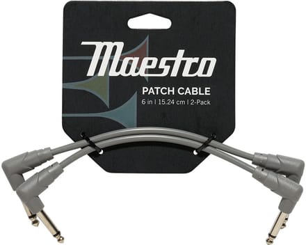 Gibson CABP-GRY Maestro Patch Kabels 15cm 2-Pack