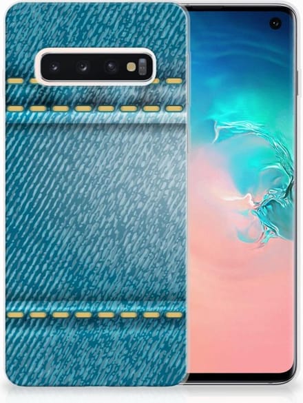Samsung Galaxy S10 Silicone Back Cover Jeans