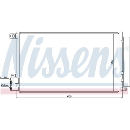 Condensator, airconditioning NISSENS 940095