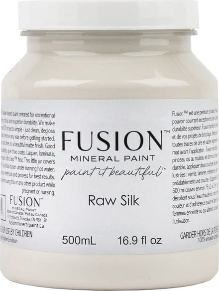Fusion mineral paint - meubelverf - acryl - creme - raw silk - 500 ml
