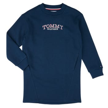 Korte Jurk Tommy Hilfiger TOMMY PUFF FLOWER HWK DRESS LS