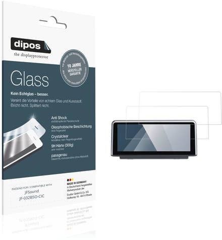 dipos – 2x Pantserfolie geschikt voor JFSound JF-032B5O-CIC | 9H Screenprotector