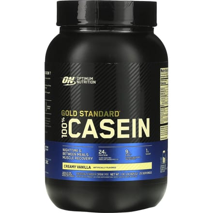 Optimum Nutrition, Gold Standard 100% Caséine, Vanille Crémeuse, 2 lbs (909 g)