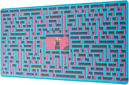 XXL Gaming Muismat Bureauonderlegger met Maze Design