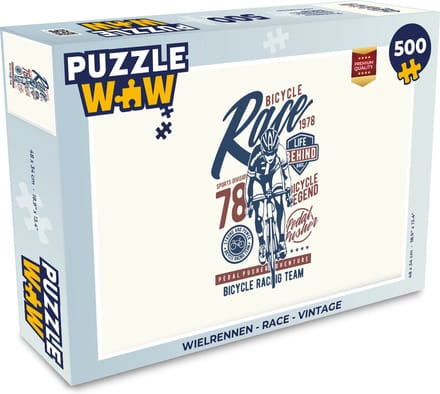 Puzzel Wielrennen - Race - Vintage - Legpuzzel - Puzzel 500 stukjes