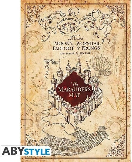 Harry Potter Marauder's Map Unisex Poster - meerkleurig - Standard
