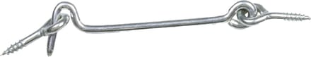 AMIG windhaak - staal - zilver - L7.5 cm - D4 mm - met schroefoog - windhaken