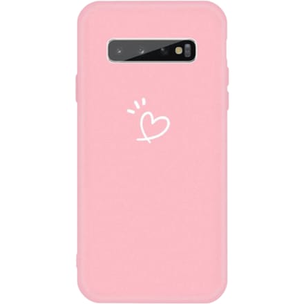 Mocaa Samsung Galaxy S10 Plus Love Heart Case Roze