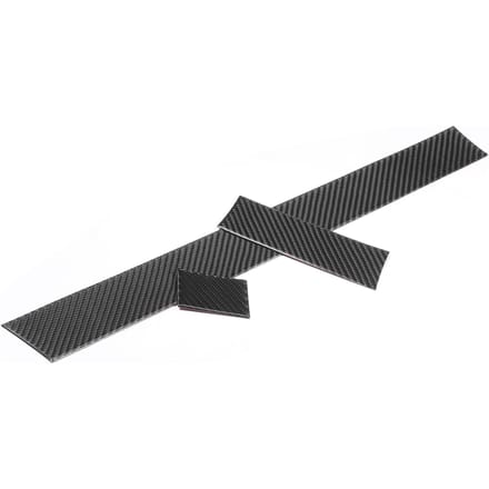 3 stuks Koolstofvezel Dashboard Paneel Sierlijst Cover Decoratie Geschikt voor 5 Serie E60 E61 2004-2010 black