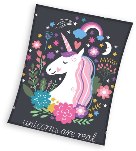 Carbotex Fleeceplaid Unicorn - 150 x 200 cm - Polyester