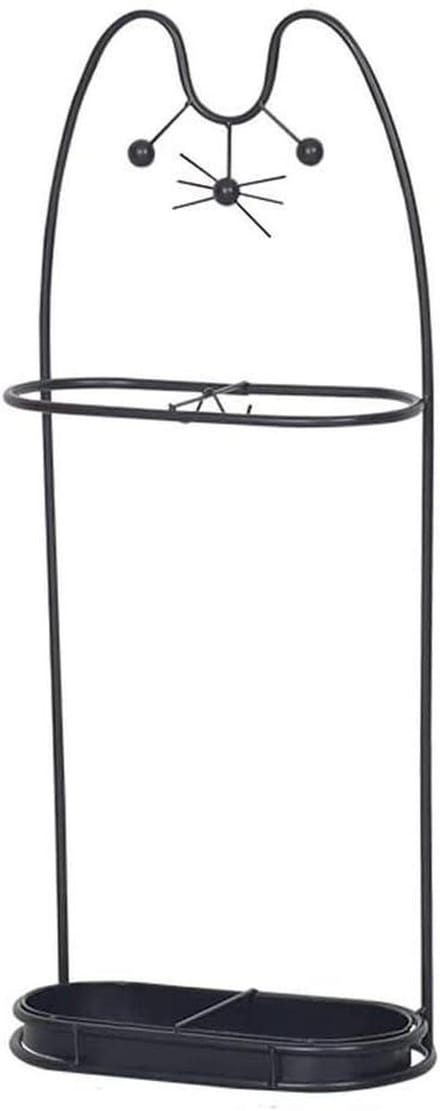 Paraplustandaard - Parapluhouder - Entree Organiseren - Stalen Constructie - 30x16x70cm - Zwart