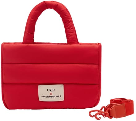 Unio Hamburg x Les Visionnaires handtas schoudertas Puffy Unio Cortina Cherry rood