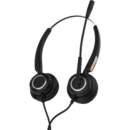 Casque USB pour centre d'appels, léger, antibruit, avec microphone