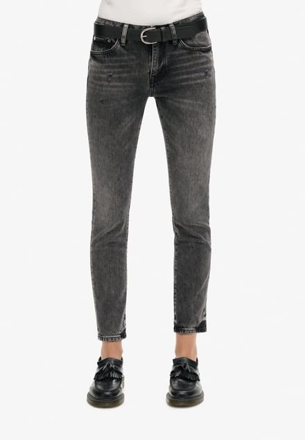 Superdry - Slimfit jeans met middelhoge taille - Dames - Jeans
