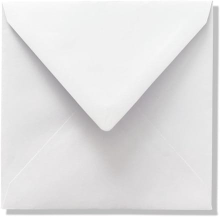 1000 Witte Vierkante Enveloppen 14x14 cm FSC Gecertificeerd Papier