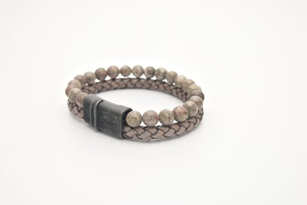 Josh-9286-Armband-Taupe-Heren-21,5cm