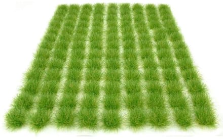 Dailygoods- Statisch Gras 98 Stuks - Zelfklevend - Kunstgras - Modellering - Wargaming - Terrain Model 3 mm - Modelgras