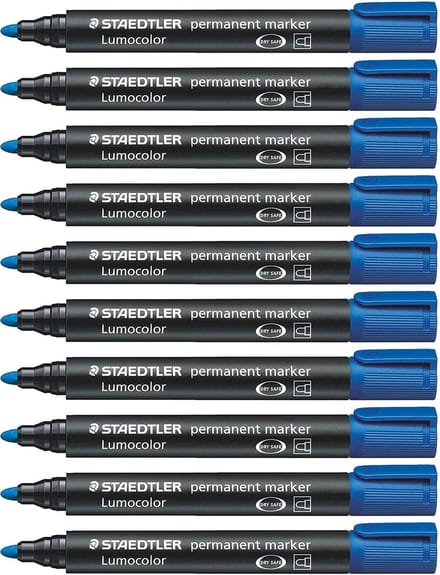 Permanente Stift XL Blauw - Vlekbestendig & Sneldrogend - 2 mm Punt