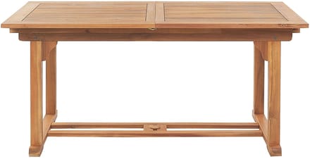 JAVA - Tuintafel - Lichtbruin - 90 x 160/220 cm - Acaciahout
